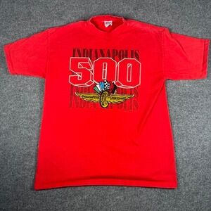 Indianapolis Speedway Indy 500 Shirt XL Vintage 80s Single Stitch Embroidered
